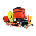 Auto Emergency Kit w/ Jumper Cables & Tire Inflator
